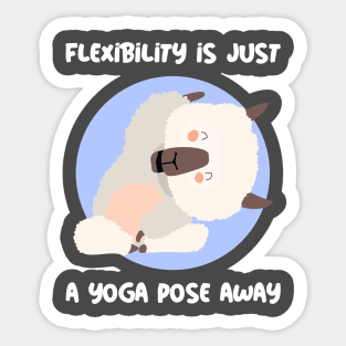 Flexibility is Just a Yoga Pose Away Sticker